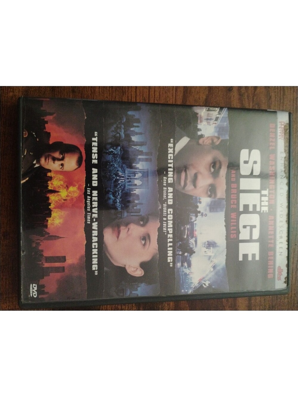 The Siege DVD Movie Starring Denzel Washington and Bruce Willis